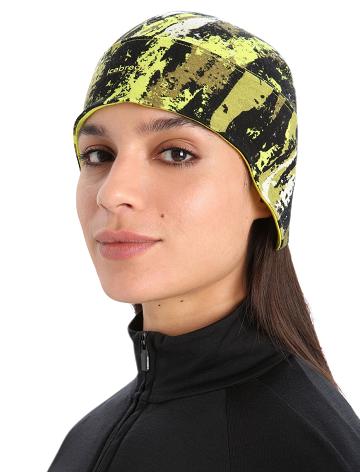 Black / Shine Women's Icebreaker Unisex Merino Quantum Beanie Sedimentary Hats | USA 1469EBCX